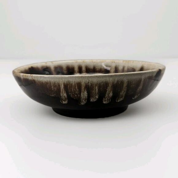 Pfaltzgraff Gourmet Brown Drip Pottery Large 10" Serving Bowl Vintage - Picture 1 of 8